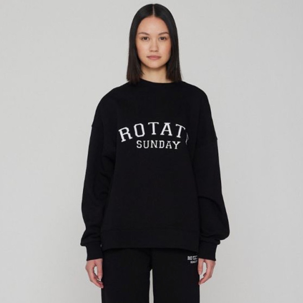 NWT ROTATE SUNDAY Iris Crewneck Logo Sweatshirt